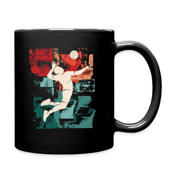 Volleyball Player Volleyball Player Volleyball Player - Full Colour Mug - black - Right