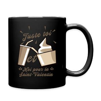 Juste toi et moi pour la Saint-Valentin - Mug uni - noir - Droite