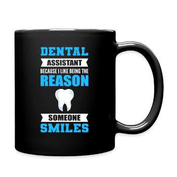 J’aime être la raison pour laquelle quelqu’un sourit dentaire - Mug uni - noir - Droite