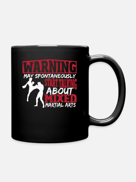 Avertissement peut commencer à parler de martia mixte - Mug uni - noir