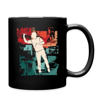 Joueur de fléchettes Joueur de fléchettes vintage - Mug uni - noir - Droite