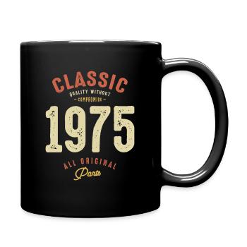 Classic 1975 - 48th Birthday Vintage Born 1975 - Full Colour Mug - black - Right