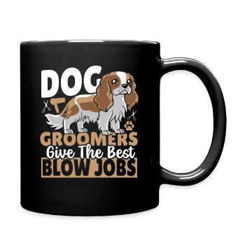 Dog Groomers Dog Grooming Groomer - Full Colour Mug - black - Right