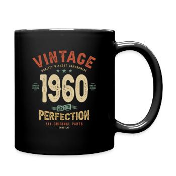 1960 Birthday 63 Years Old - Full Colour Mug - black - Right