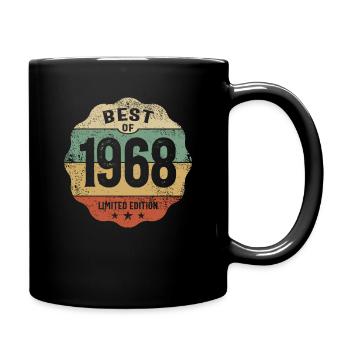 1968 Birthday 55 Years Old - Full Colour Mug - black - Right