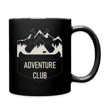 Adventure Club White - Full Colour Mug - black - Right