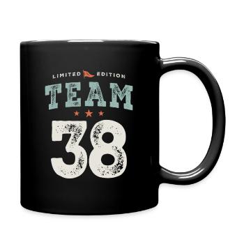 38 Birthday Funny 38 Years Old - Full Colour Mug - black - Right