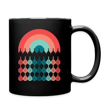 Padel Tennis Padel Tennis Retro Padel Racket Padel - Full Colour Mug - black - Right