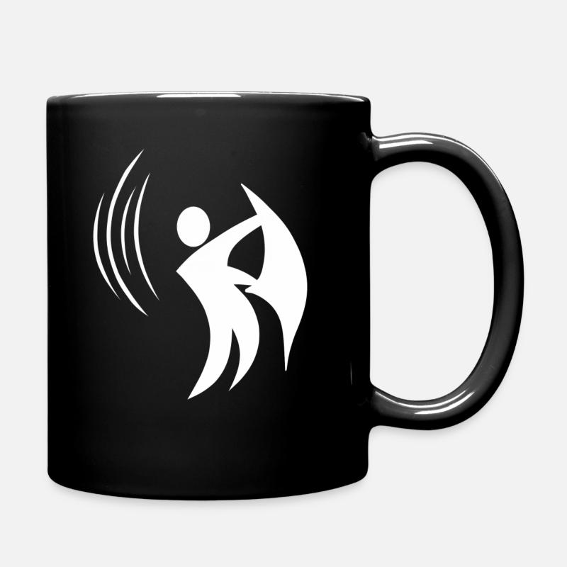 Sauna Aufguss Männchen Piktogramm - Tasse einfarbig - Schwarz