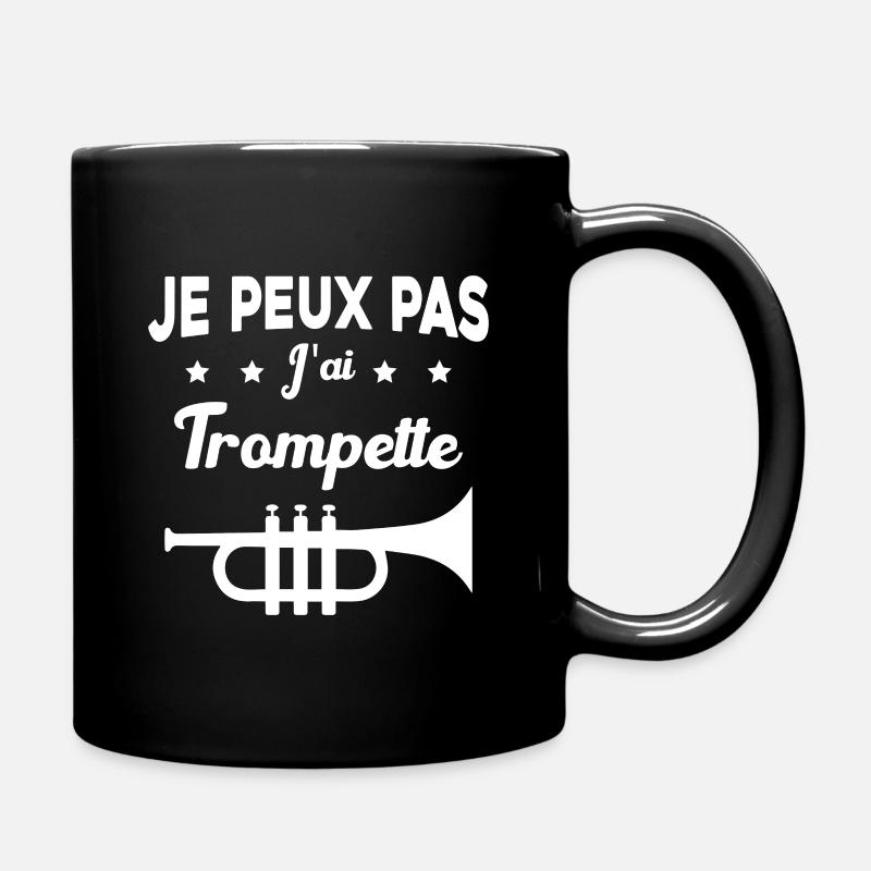 Je peux pas j'ai trompette Cadeau - Mug uni - noir