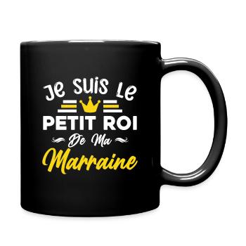 Je Suis le Petit Roi De Ma Marraine Cadeau Enfant - Mug uni - noir - Droite