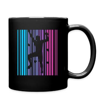 Klettern Vintage Bouldern Climbing Kletterer - Tasse einfarbig - Schwarz - Rechts