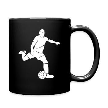 Football Silhouette Footballers Footballers - Full Colour Mug - black - Right