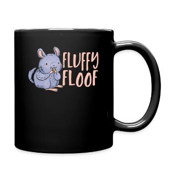 Fluffy Floof Chinchilla Mom - Full Colour Mug - black - Right
