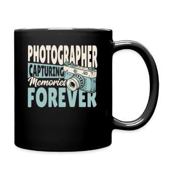 Photographer Capturing Memories Forever - Tasse einfarbig - Schwarz - Rechts