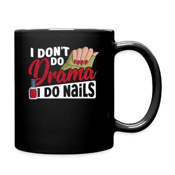 Je ne fais pas de théâtre Je fais des ongles Nail Tech Nail - Mug uni - noir - Droite