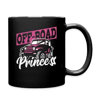 Off-Road Princess Offroading Off-Roading - Tasse einfarbig - Schwarz - Rechts