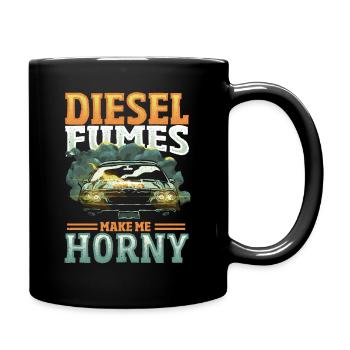 Les vapeurs de diesel me font exciter Mécanicien de voiture de garage - Mug uni - noir - Droite