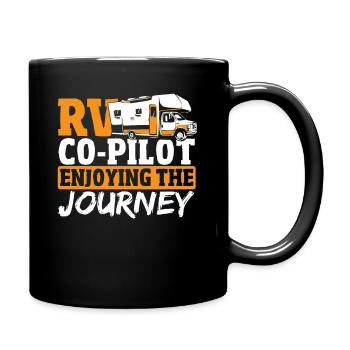 RV Co-Pilot Enjoying The Journey RV Camping - Tasse einfarbig - Schwarz - Rechts