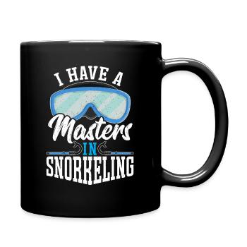 J’ai un Master en plongée en apnée plongée avec tuba plongée sous-marine - Mug uni - noir - Droite