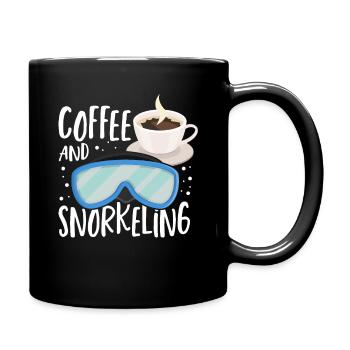 Café et plongée en apnée Snorkel Dive Plongée sous-marine - Mug uni - noir - Droite