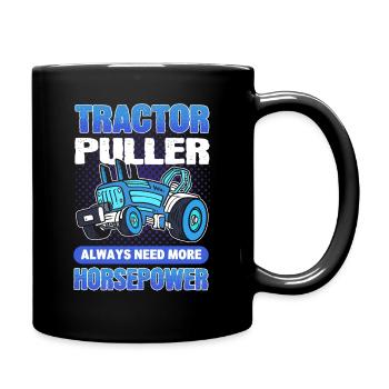 Tractor ziehen Traktor ziehen Traktorziehen Truck - Tasse einfarbig - Schwarz - Rechts
