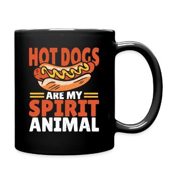 Hot Dogs Are My Spirit Animal Hot Dog - Full Colour Mug - black - Right