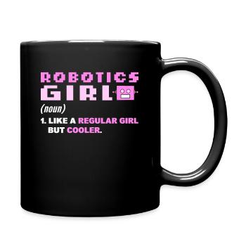 Robotik Robotic Roboter Bausaison Robot - Tasse einfarbig - Schwarz - Rechts