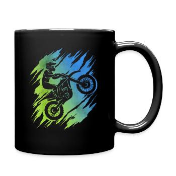 Motocross Bike Motorcyclists Children Motorcycle - Full Colour Mug - black - Right
