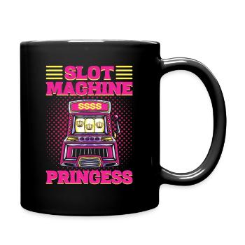 Slot Machine Princess Lucky Slot Machine - Full Colour Mug - black - Right