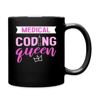 Medical Coding Queen Clinical Coder Medical Coder - Full Colour Mug - black - Right