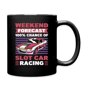 Slot Car Rennen Slot Car Race Slotcar Rennen - Tasse einfarbig - Schwarz - Rechts