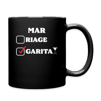 Marriage Margarita Margaritas Cocktail Drink - Tasse einfarbig - Schwarz - Rechts