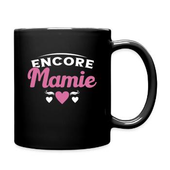 Femme Annonce Deuxième Grossesse Encore Mamie - Mug uni - noir - Droite