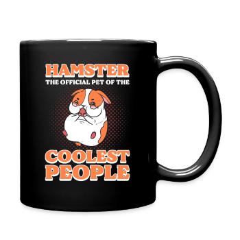 Hamster L’animal de compagnie officiel des gens les plus cool - Mug uni - noir - Droite