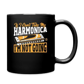 Harmonica Orgue à bouche Harmoniciste Joueur d’harmonica - Mug uni - noir - Droite