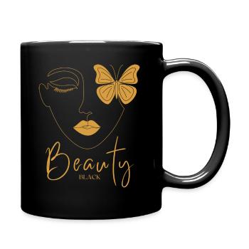 Beauty black - Mug uni - noir - Droite