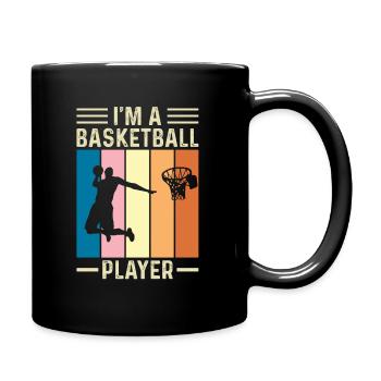 Joueur de basket-ball vintage Joueur de basket-ball Streetball - Mug uni - noir - Droite