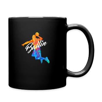 Ballin Basketteur Joueur de basket-ball Streetball - Mug uni - noir - Droite