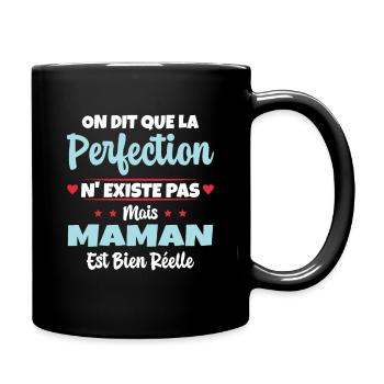 Maman est la perfection - Cadeau fête des mères - Mug uni - noir - Droite