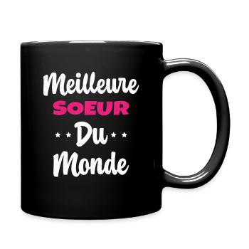 Meilleure Soeur Du Monde Humour Cadeau - Mug uni - noir - Droite