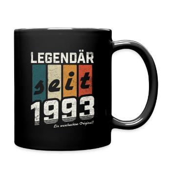 LEGENDÄR SEIT 1993 WASCHECHTES ORIGINAL GEBURTSTAG - Tasse einfarbig - Schwarz - Rechts