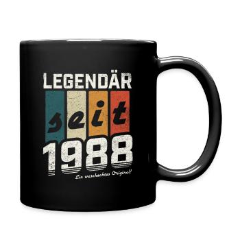 LEGENDÄR SEIT 1988 WASCHECHTES ORIGINAL GEBURTSTAG - Tasse einfarbig - Schwarz - Rechts