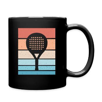 Padel player padel racket padel tennis padel - Full Colour Mug - black - Right
