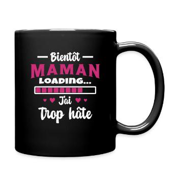Bientôt Maman Cadeau Future Maman - Mug uni - noir - Droite