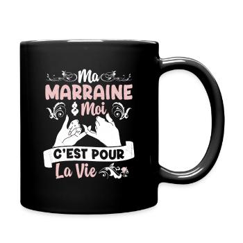 Ma Marraine & Filleule Cadeau Fille Amour - Mug uni - noir - Droite