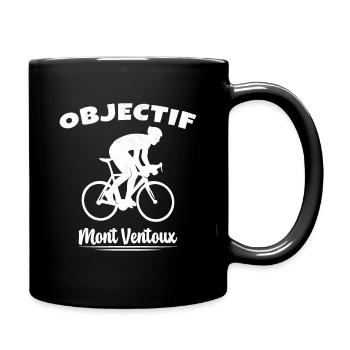 Objectif Mont Ventoux Cycliste Vélo - Mug uni - noir - Droite