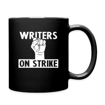 Grève Des écrivains Humour Cadeau - Mug uni - noir - Droite