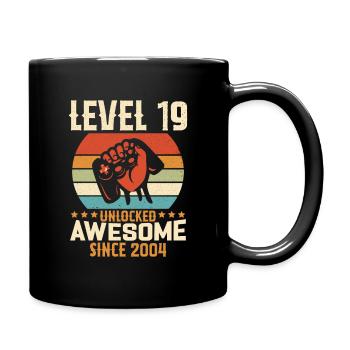 Level 19 Complete 2004 Birthday Gift - Full Colour Mug - black - Right