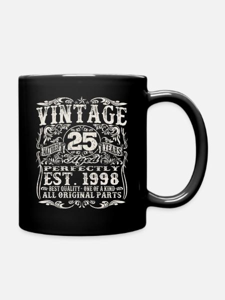 né en 1998 - 25 ans - Mug uni - noir